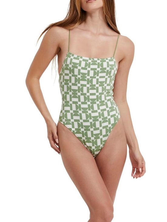 Gottex Other - Flrtt Gottex One Piece Swimsuit Green Print Size M – New With Tags